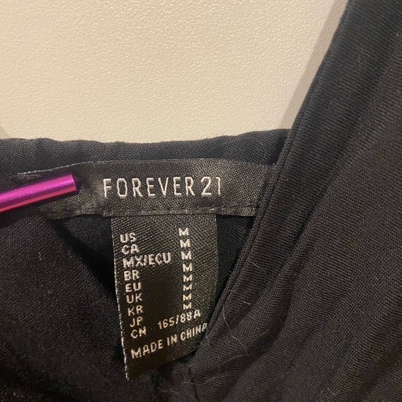 Forever 21 Black Romper Medium - Picture 4 of 6